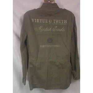 Express Army Jacket Olive Green Virtue and Truth Mens Size Large